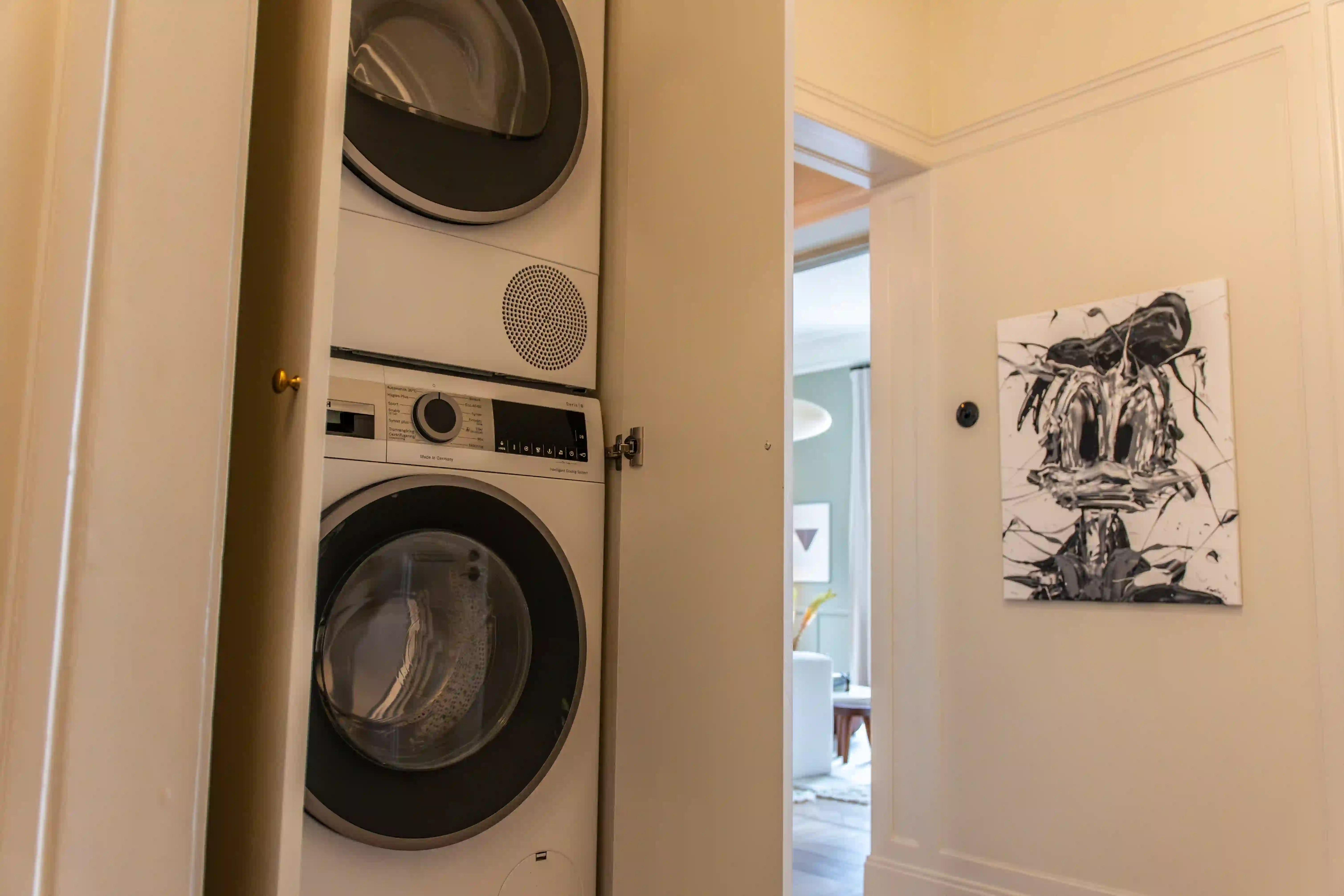 Smart lösning för tvättmaskin