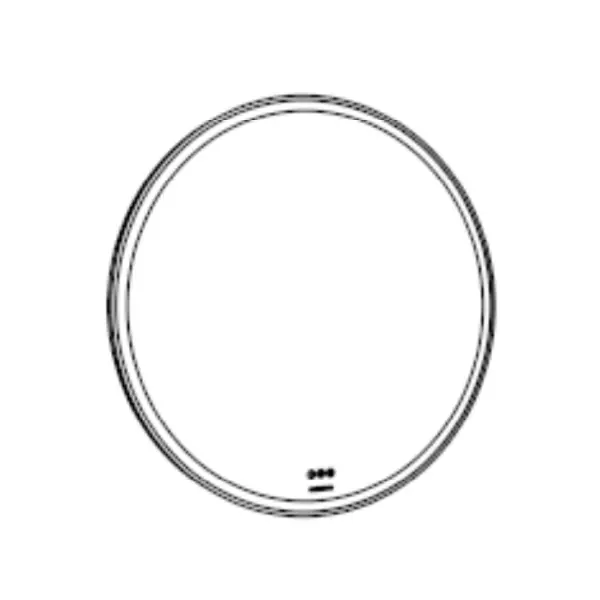 Ista Rund Ø100 Ram Spegel LED