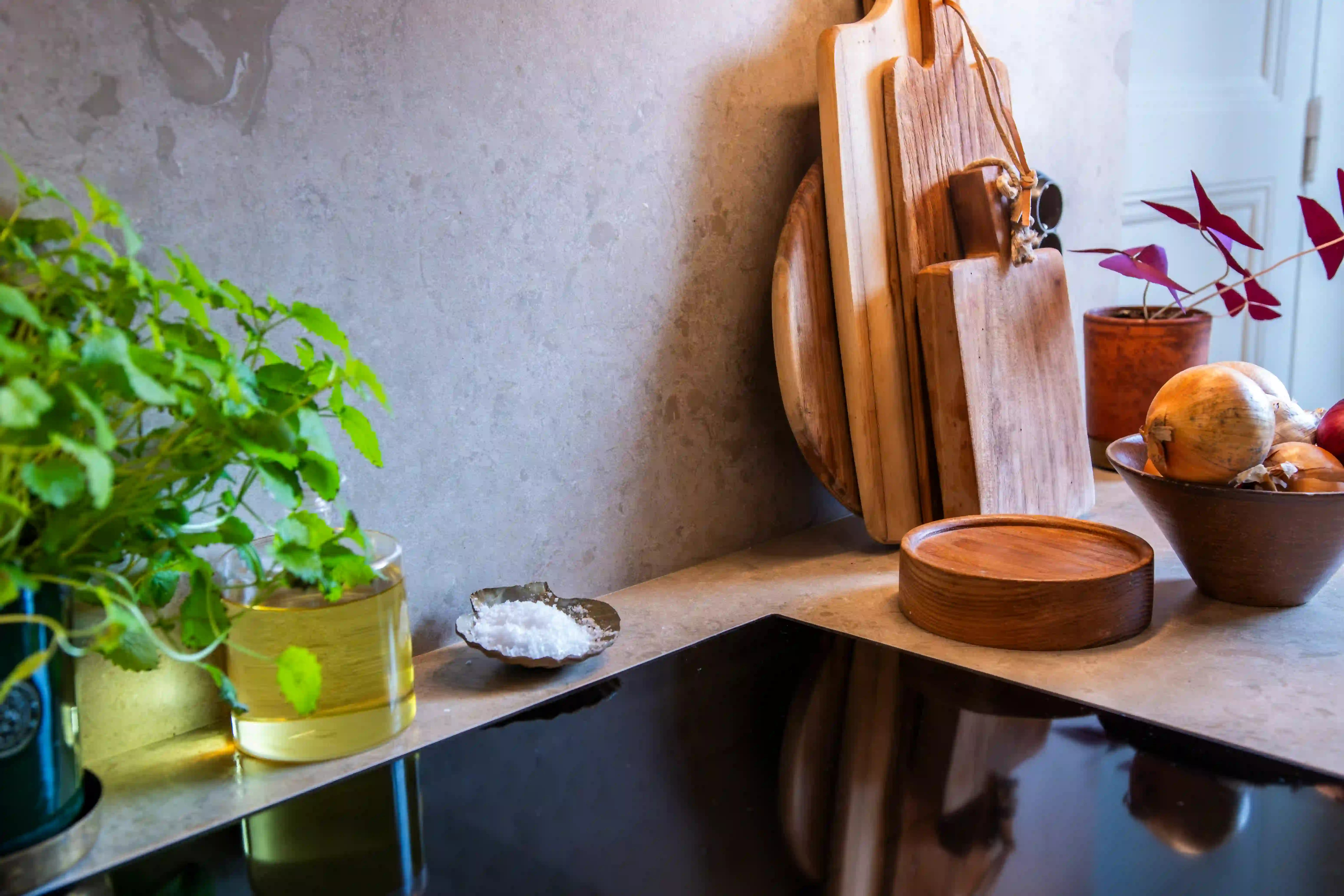 Köksbänk och induktionshäll