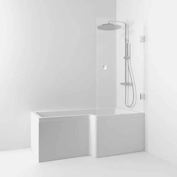 Svedbergs - 180° skärmvägg för badkar