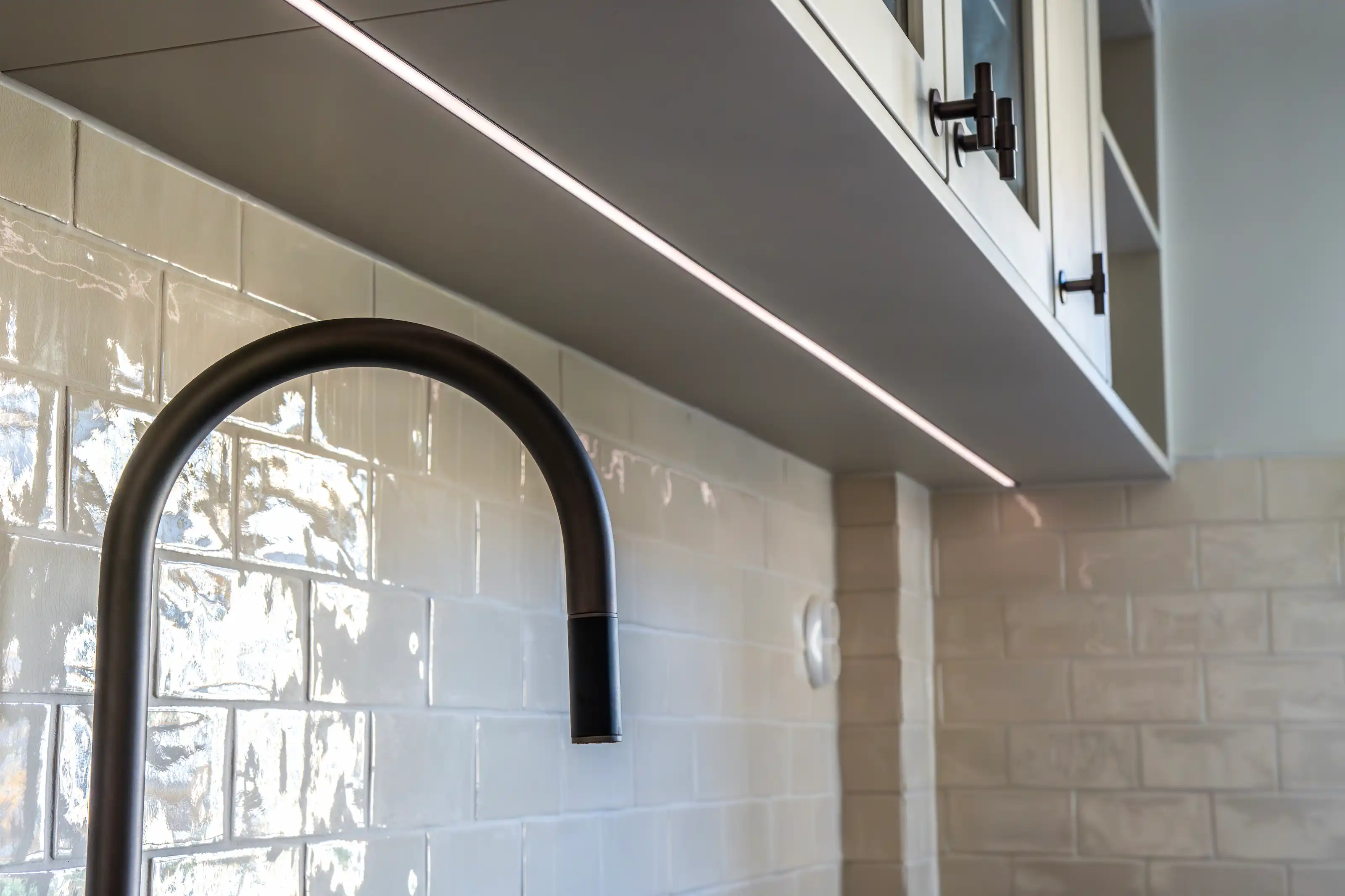 LED lister över köksbänk