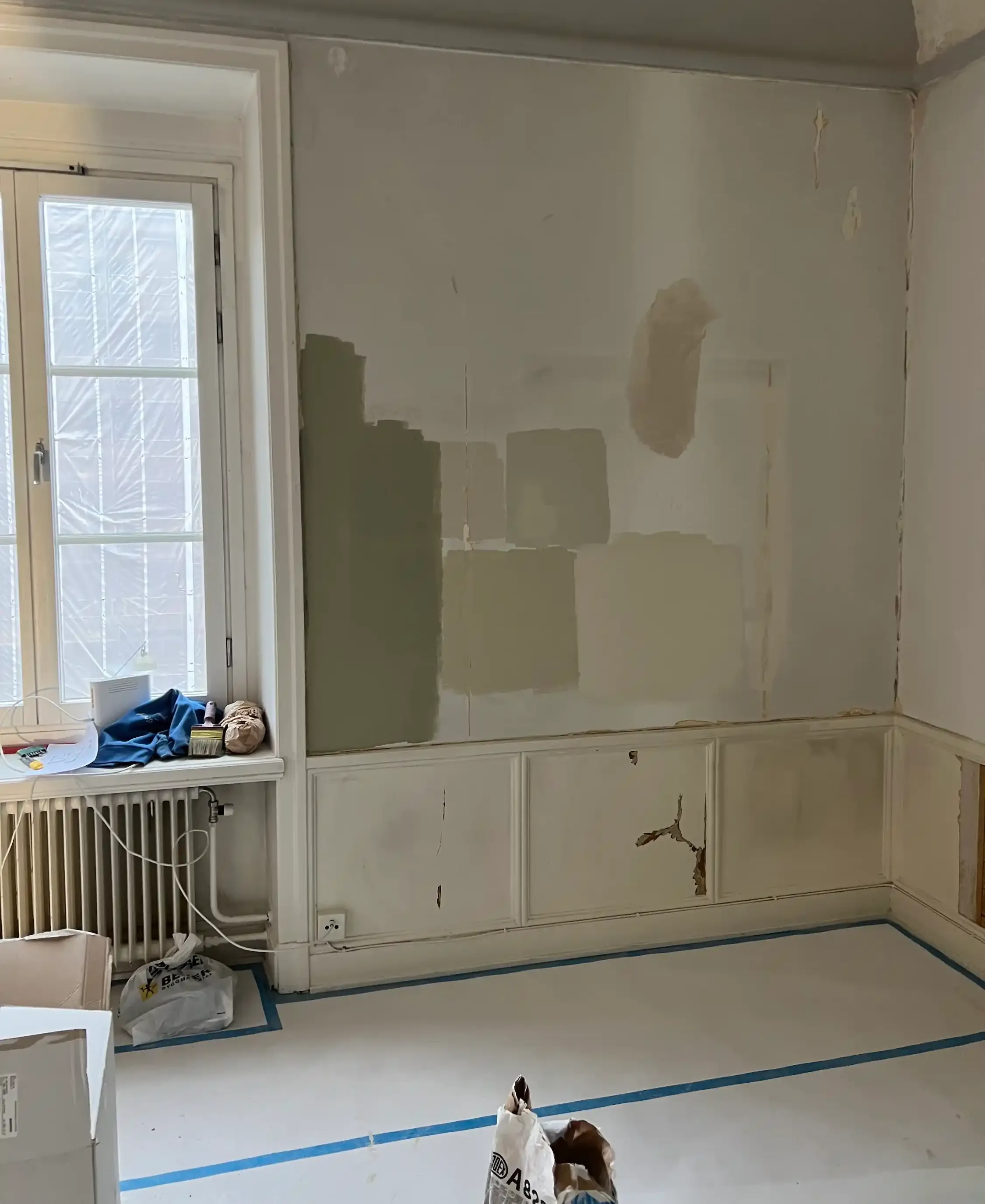 Vardagsrum före och efter